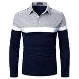 Mens Casual Long Sleeve Polo Shirt T-Shirt Tops Blouse Pullover Tunic Sweatshirt