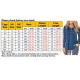 Women Long Sleeve Ruched Button Down Solid Color Tunic Top Ladies Crew Neck Casual Baggy T Shirt Blouse