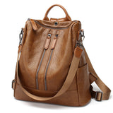 Women Handbag School Backpack Anti-Theft Waterproof Rucksack Zipper Shoulder Bag