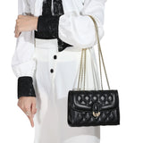 Women PU Leather Chain Shoulder Bag Messenger Crossbody Bag Clutch Purse Wallet
