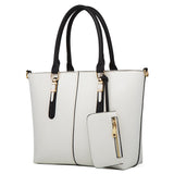 4Pcs Women Leather Handbag Tote Crossbody Shoulder Bag Card Holder Small Pouch