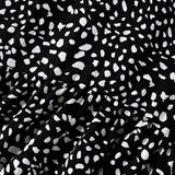 Womens High Waist Polka Dot Pleated Skirt Midi Swing Skirt