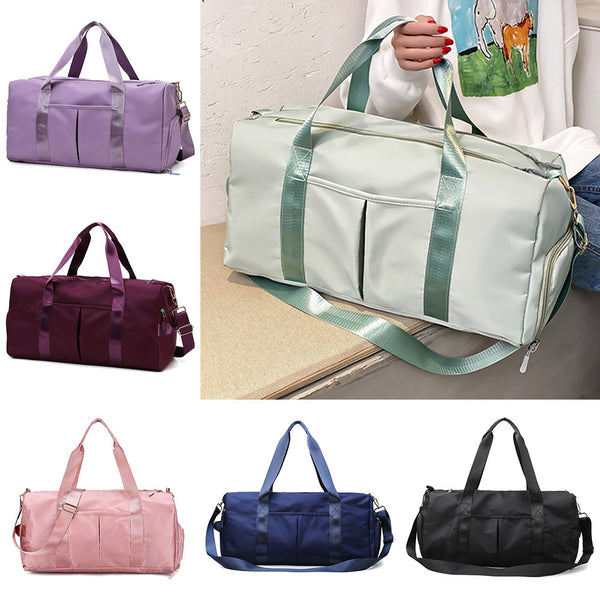 Sports Gym Travel Duffle Bag Handbag Luggage Shoulder Bag With Shoes Compartment