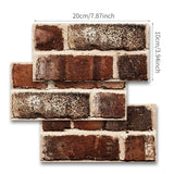 9-54pcs Stone Brick Decoration Sticker Decals Stick On Tile Sticker Self Adhesive Wall Sticker Removable Peel and Stick Backsplash for Kitchen/Bathroom