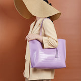 Women PU Leather Designer Shoulder Bag Tote Large Handbag Office Lady Messenger