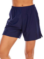 Women Boyshorts Swim Boxer Shorts Bikini Bottoms Boardshorts Swimsuit Swimwear