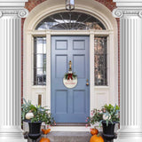 Wooden Merry Christmas Hanging Sign Indoor Outdoor Door Wall Hanging Board Decor