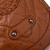 Fashion Daypack Sling Bag Women Casual Chest Backpack Vegan Leather Travel Hiking Shoulder Pack