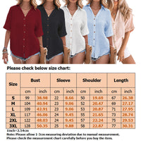 Women Loose Solid Color Tee Shirt Ladies Basic T-shirt Short Sleeve Vacation Roll Casual Blouse