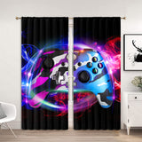 2Pcs Window Thermal Insulated Energy Efficient Thick Solid Room Rod Pocket Drapes Privacy UV Protection Bedroom Blackout Curtain