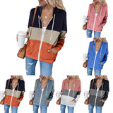 Women Long Sleeve Zipper Up Hooded Hoodie Sweater Coat Cardigan Outwear Overcoat