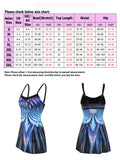 S-5XL Women Swim Dress Skirts Swimsuits Swimwear Beachwear Floral Tankini Set Swimming Costume Summer Two Piece with Briefs