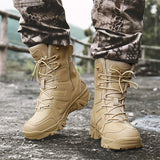 Men Trekking Camping Hiking Climbing Shoes Wear Resistant Military Tactical Boot