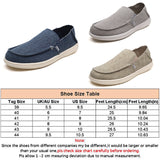Men's Slip On Loafers Shoes Lightweight Canvas Moccasin Walking Shoes Sneakers