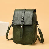 Women Vintage Crossbody Phone Bag, Small Messenger Shoulder Bag Cash Handbag Wallet Purse