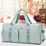 Sports Gym Travel Duffle Bag Handbag Luggage Shoulder Bag With Shoes Compartment