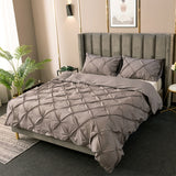 2/3Pcs Twist Flower Duvet Quilt Cover Set Queen King Size Bedding Set+Pillowcase