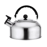 3L Stainless Steel Whistling Kettle Tea Pot Teapot With Foldable Handle Stovetop