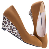 Womens Pumps Slip On High Wedge Heels Shoes Party Dress Shoes