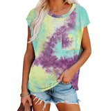 Womens Casual Summer Shirt Short Sleeve Round Neck T-Shirt Basic Tee Tunic Tops