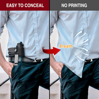 Ruggens Belly Band Holster for Concealed Carry - Breathable Neoprene Waist Holster for Men and Women Fits Glock, Ruger LCP, S&W M&P 40 Shield Bodyguard, Sig Sauer, Ruger, Kahr, Beretta, 1911, etc