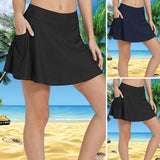 Women's Ruffle Swim Skirt Tummy Control Ruched Swimsuit Bikini Tankini Swim Bottom