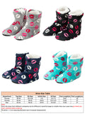 Women Men Winter Warm Boot Slippers Lips Design Flat Thicken Plus Velvet Slipper