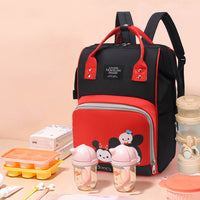 Zipper Pockets Waterproof Large Capacity Insulated Pockets Backpack Diaper Bag