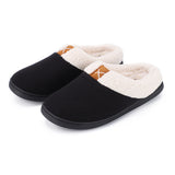 Women Men Slippers Plush Lined House Shoes Indoor Outdoor Anti-Skid Mules Slides