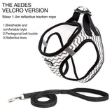 Pet Dog Puppy Harness & Leash Lead Set Traction Kit Adjustable Collar Reflective