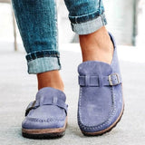 Womens Mens Slip-on Loafer Mule Flats Shoes Closed Toe Backless Slipper Casual Daily Shoe