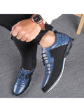 Mens Pointed Toe Loafers Leather Formal Business Dress Shoes