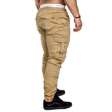 Mens Loose Sports Trousers Solid Color Pants Long Joggers Running Fit Sweatpants