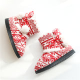 Women Knitted Warm Bootie Slippers Slip on Comfy Indoor Outdoor Plush House Shoes