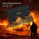 Waterproof Money Bag Fireproof Document Bag Cash Pouch Envelope Holder With Lock