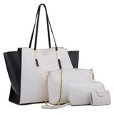 4Pcs Women Lady Fashion Handbag Shoulder Bags Tote Purse Messenger Satchel Set