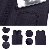 Electric USB Winter Heated Vest Jacket Warm Up Heating Pad Body Warmer Thermal
