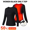 Ploreser Heated Underwear Shirt with Pants Washable USB Charging Electric Thermal Heating Insulated Clothes with 3 Level Temperature Setting Cold-Proof Underwear Men/Women Outdoor Winter Heating