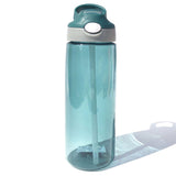480ml Portable Children Kids Plastic BPA Free Water Bottle With Straw Drinking Cup Sports Bottles Leak Proof