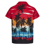 Men Short Sleeve Hawaiian Dress Shirt Summer Casual Beach Holiday Party Tops Tee