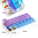 Weekly Pill Box Organizer Twice A Day 7 Day AMPM Organizer Case Medicine Storage