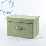 Foldable Cube Storage Bins with Lids and Handle, Large  Fabric Storage Basket Organizer Containers