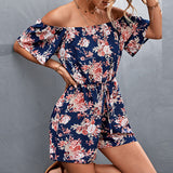 Ladies Sexy Off The Shoulder Rompers Women Fashion Jumpsuits
