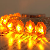 Halloween Decor Pumpkin LED String Light Fall Maple Leaf Fairy String Light Garden Twinkle Lights for Thanksgiving Christmas Birthday Gift