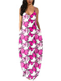 Nightgowns for Womens Sleeveless Long Nightshirts Dress Loose Casual Maxi Dress Sleepwear Pajama Dress