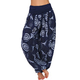 Ladies Lounge Wide Leg Loungewear Women Loose Fit Palazzo Pant Floral Print Beach High Waist Boho Trousers