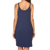 Lumento Pregnant Women Sleepshirt Sleeveless Nightgown Button Down V Neck Pajamas Dress