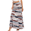 Women Boho Beach Skirt Elastic Waist Long Maxi Skirt Summer Casual Loose Skirts