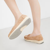 Women's Slip On Single Shoes Casual Round Toe Platform Comfortable Loafers Decor