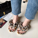 Ladies Womens Plush Flip Flop Slippers Winter Warm Comfort House Bedroom Shoes